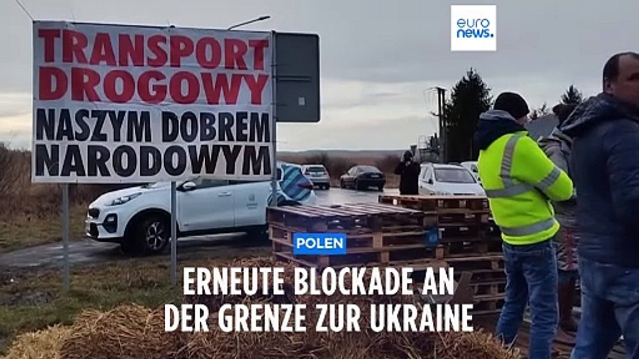 Bauern-Protest: Erneute Blockade an polnischem Grenzübergang zur Ukraine