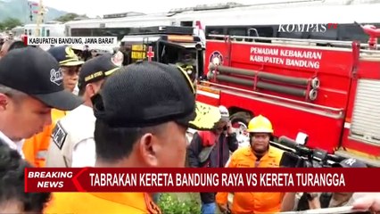 Menko PMK Cek Langsung TKP Tabrakan KA Turangga dan KA Lokal Bandung Raya