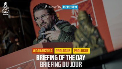 Stage briefing presented by Aramco - Prologue - #Dakar2024