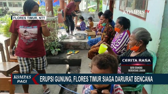 Flores Timur Siaga Darurat Bencana Gunung Ile Lewotobi Erupsi, Lebih dari 3.800 Warga Mengungsi