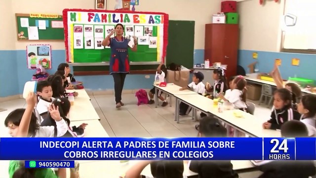 Indecopi inicia campaña De vuelta al cole para prevenir abusos en cobros de matrículas en colegios privados