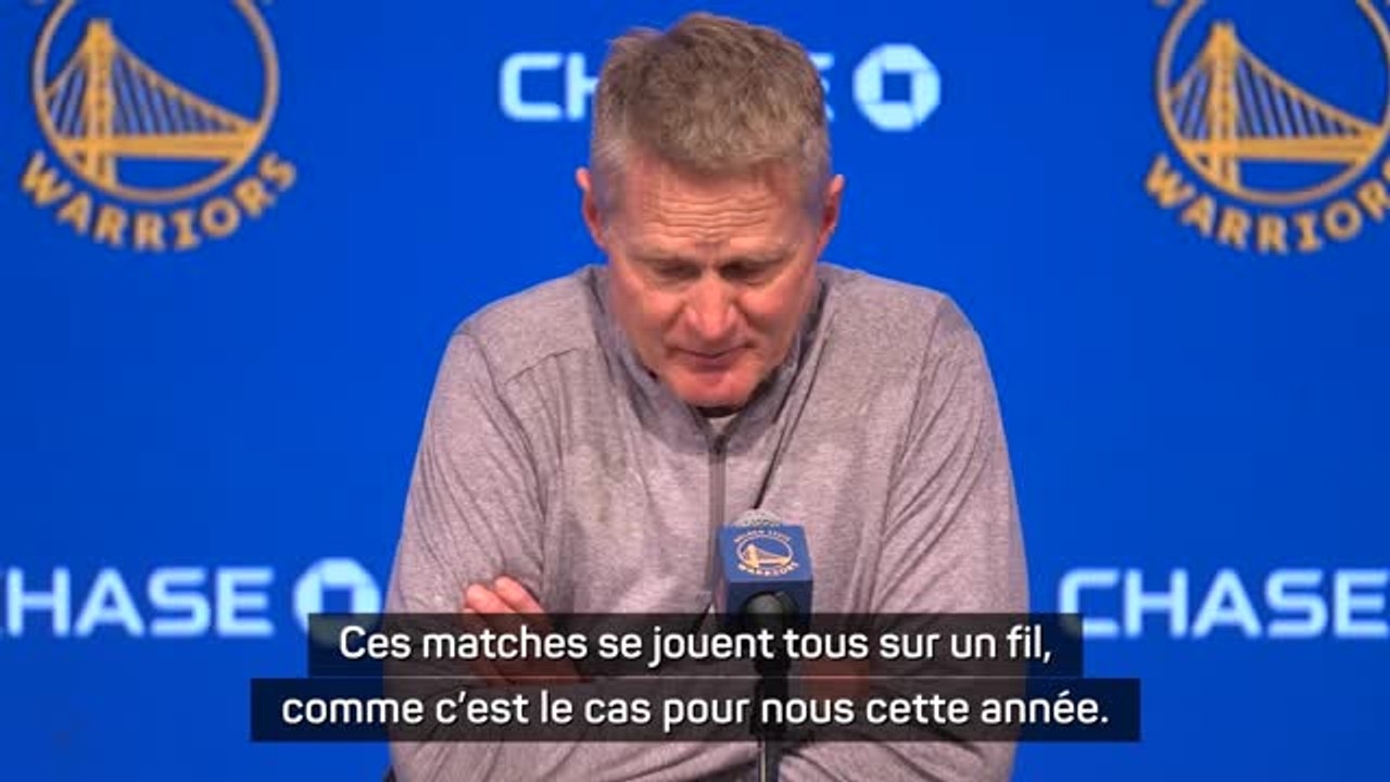 Warriors - Kerr après le buzzer beater de Jokic : "Ces matches se jouent tous sur un fil"