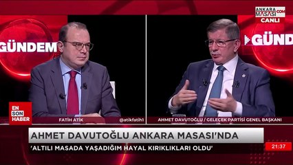 Ahmet Davutoğlu: Kemal Kılıçdaroğlu'nun tutumu hayal kırıklığına uğrattı