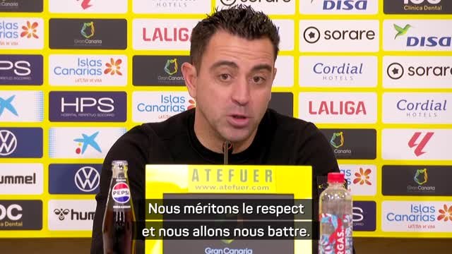 19e j. - Xavi : Nous méritons le respect et nous allons nous battre pour le titre