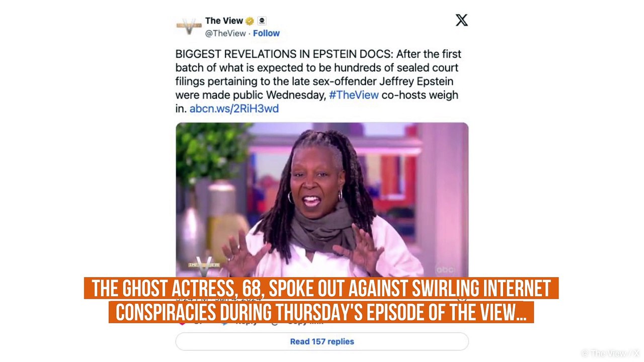 Whoopi Goldberg shuts down Jeffrey Epstein list rumours