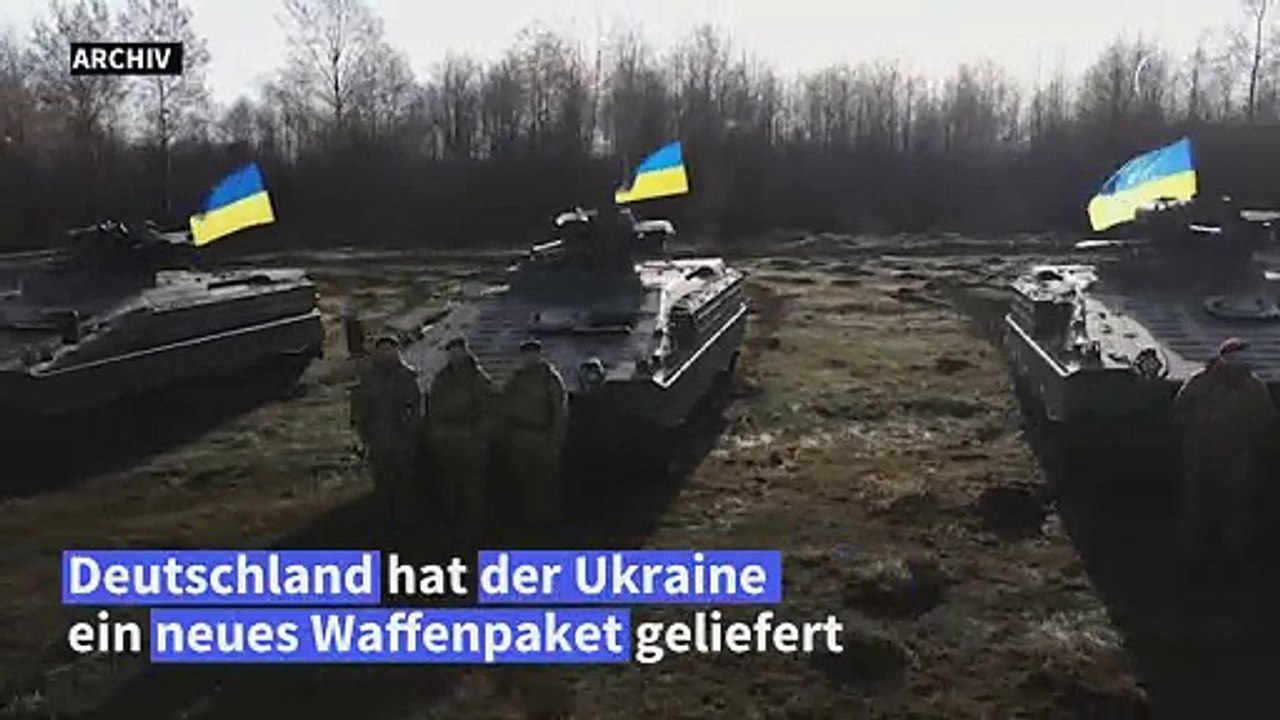 Deutschland liefert Ukraine neue Waffensysteme