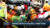 Alat Berat Diterjunkan, Tim SAR Evakuasi Gerbong Kereta dan Korban Laka di Cicalengka