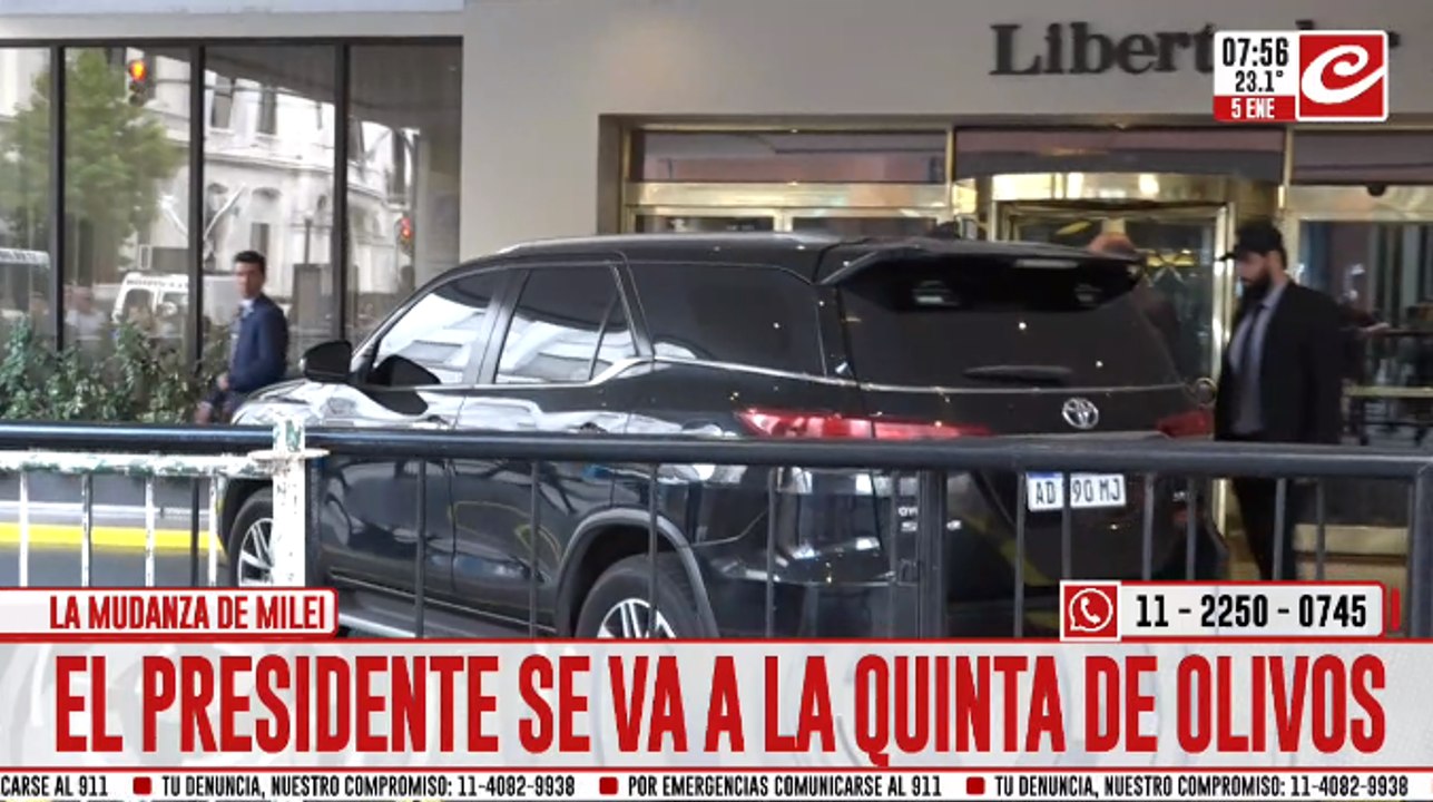 Javier Milei se muda a la Quinta de Olivos: refacciones para sus perros y... ¿limpieza energética?