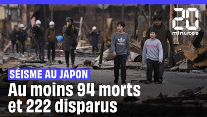 Séisme au Japon : Le bilan s’alourdit à au moins 94 morts et 222 disparus