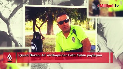 Bakan Yerlikaya'dan Fethi Sekin paylaşımı