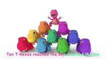 Dinosaurs T-Rex Number Song _ CoComelon Nursery Rhymes _ Kids Songs