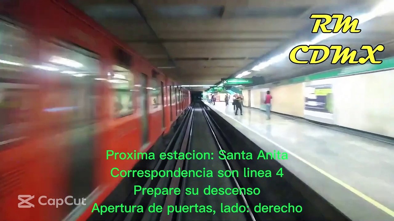 Cab Ride Metro CDMX Linea 8 (Atlalilco - Bellas Artes)