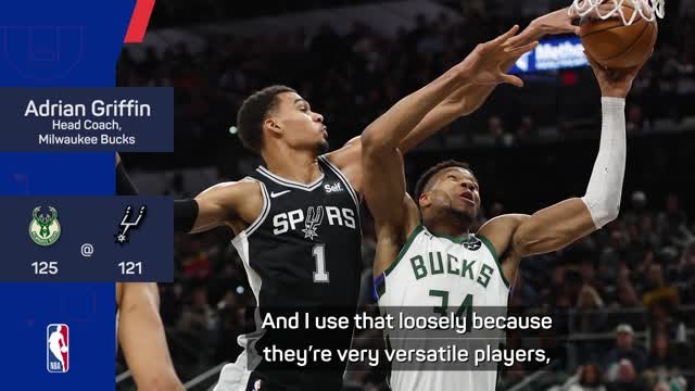 'Fun to watch!' - giants clash as Giannis meets Wembanyama