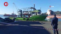 Balıkçıların ağına deniz mayını takıldı... Bölge araç trafiğine kapatıldı!