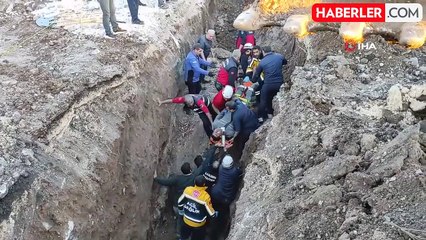 Göçük altında kalan işçi itfaiye erlerine teşekkür etti