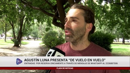 AGUSTÍN LUNA PRESENTA “DE VUELO EN VUELO”