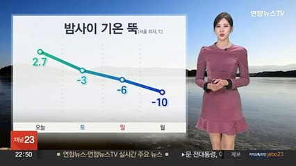 [날씨] 밤사이 기온 '뚝'…주말 곳곳 눈·비