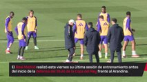 Último entrenamiento del Madrid antes de visitar al Arandina en la Copa