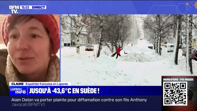 -43,6°C en Suède: On limite certaines activités avec les touristes raconte Claire, expatriée française en Laponie