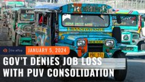 Gov’t denies job loss, higher fares even as only half of jeepneys in NCR consolidate