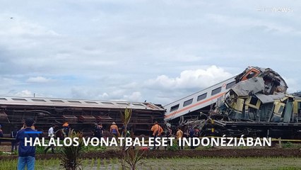 Halálos vonatbaleset Indonéziában