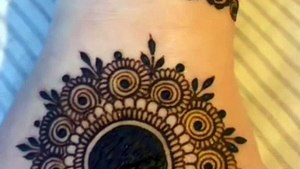 Simple Back side mehndi design