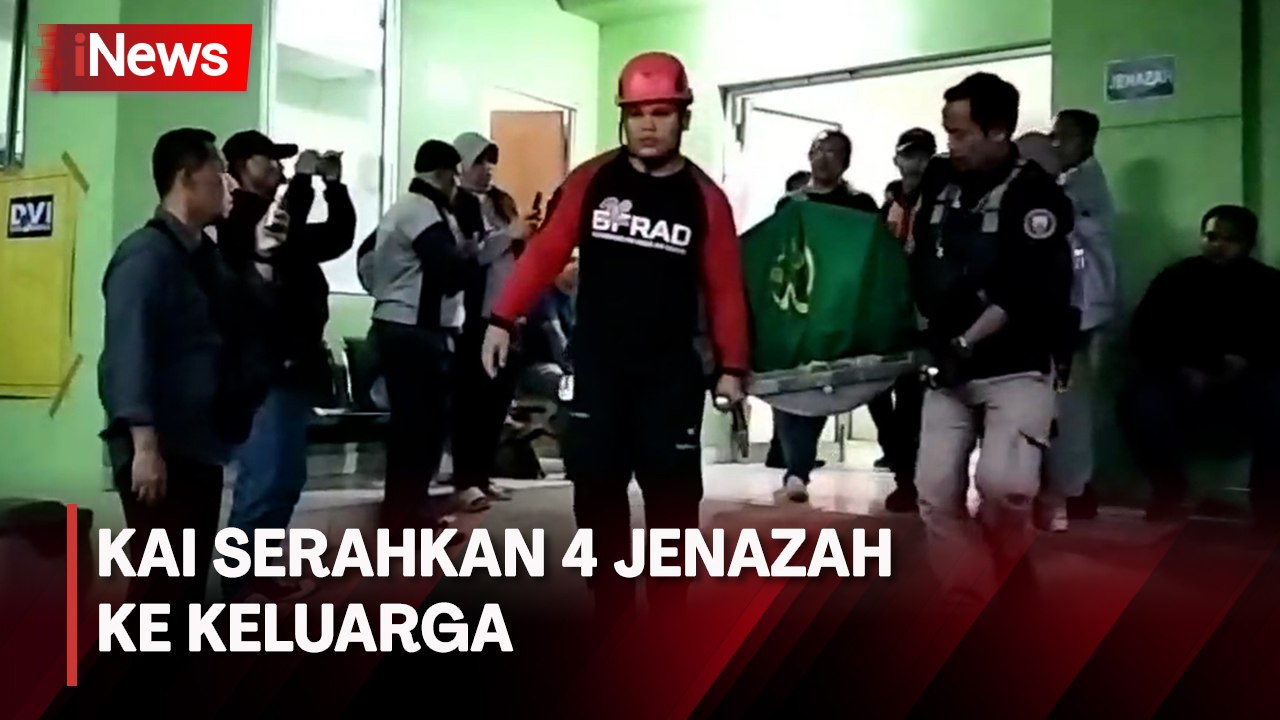 Disambut Isak Tangis, KAI Serahkan 4 Jenazah Korban Kecelakaan KA kepada Keluarga