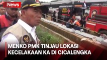 Menko PMK Minta KNKT Segera Investigasi Usai Tinjau Lokasi Kecelakaan KA di Cicalengka