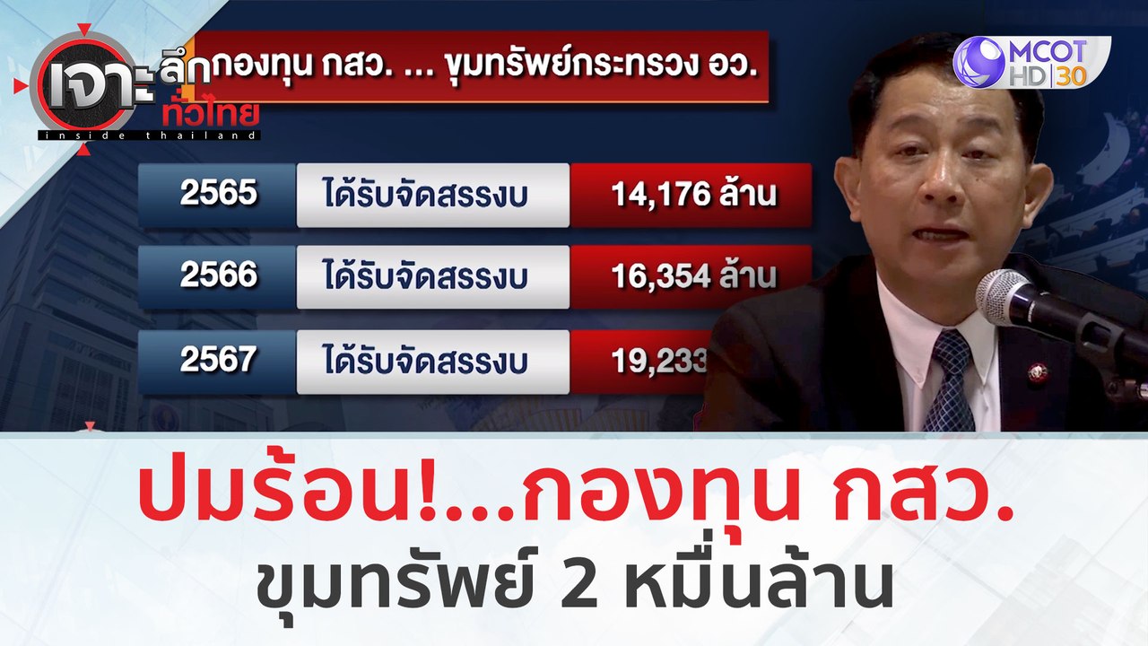 ปมร้อน!...กองทุน กสว. ขุมทรัพย์ 2 หมื่นล้าน (5...