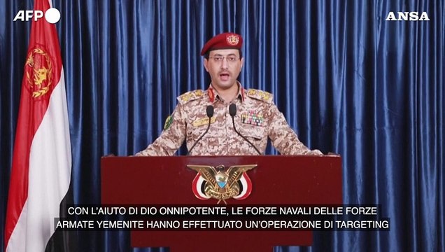 Yemen, Houthi rivendicano l'attacco ad un cargo diretto in Israele