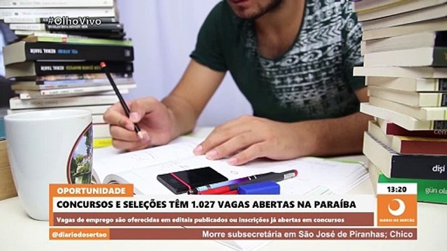 Concursos e seleções oferecem mais de mil oportunidades de emprego em todo estado da Paraíba