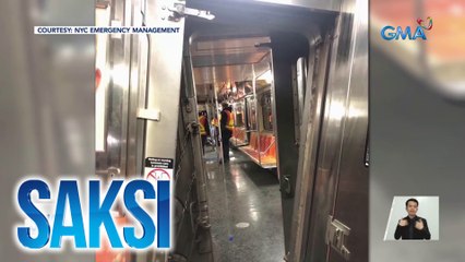 Work train, nadiskaril matapos mabangga ng pampasaherong tren; 26 sugatan | Saksi