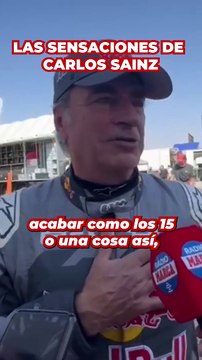 Las sensaciones de Carlos Sainz tras el primer día de Dakar: “Hemos calculado mal y punto”