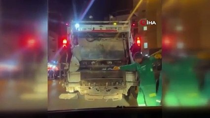 Horon duyunca dayanamadı, hem oynadı hem işini yaptı