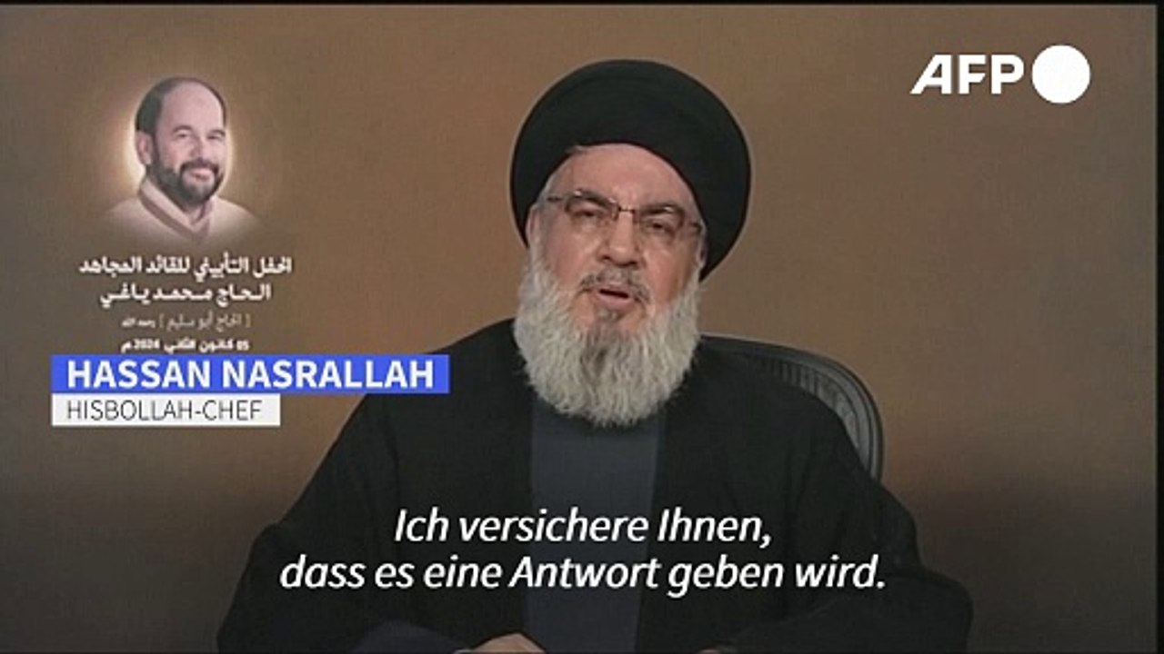 Hisbollah-Chef droht Israel mit 'Strafe' für Aruri-Tötung