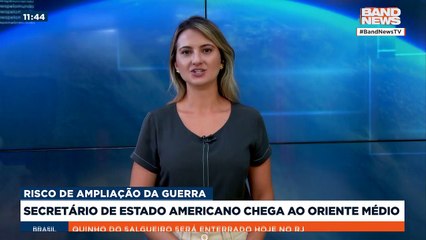 Secretário de estado americano chega ao Oriente Médio | BandNews TV