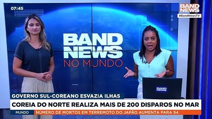 Coreia do Norte realiza mais de 200 disparos no mar | BandNews TV