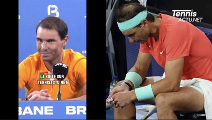 ATP - Brisbane 2024 - Rafael Nadal : "J'espère que ce n'est rien de grave et que je pourrai m'entraîner la semaine prochaine et jouer à Melbourne"