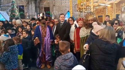 Reyes Magos en la plaza del Ayuntamiento de Toledo