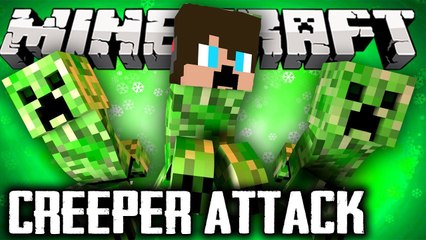 BÜTÜN CANAVARLARA KARŞI DÜNYAYI KORUMAK | Minecraft Minigame Creeper Attack