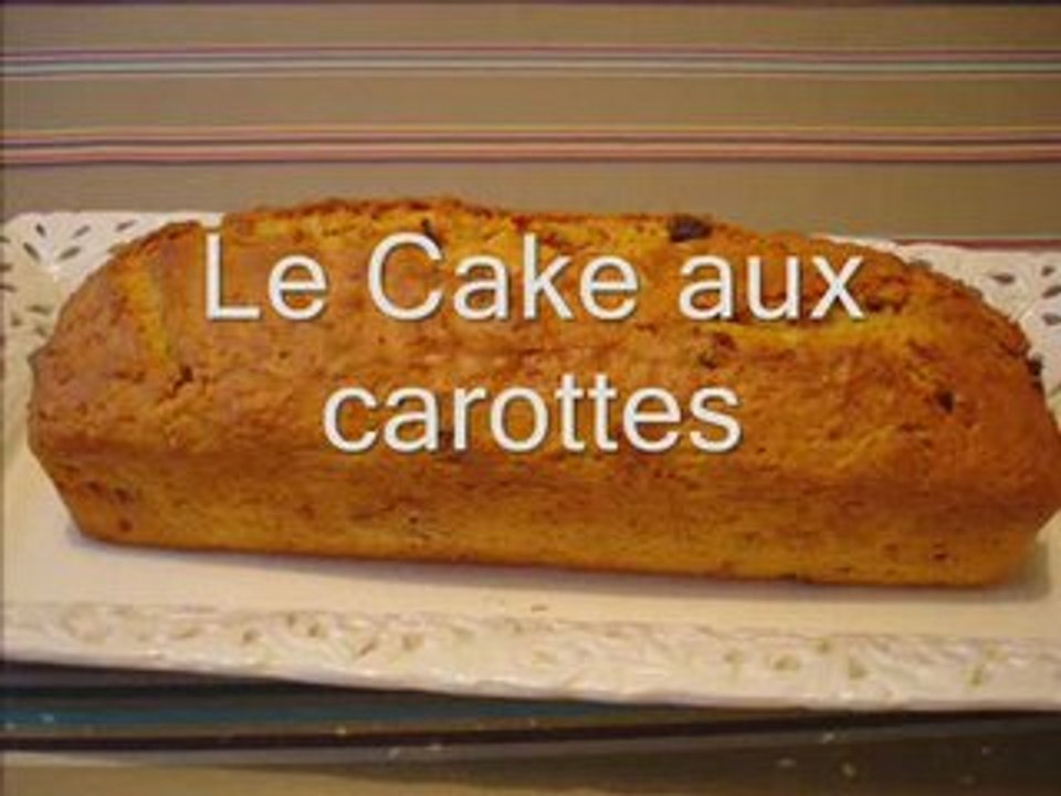 Cake aux carottes