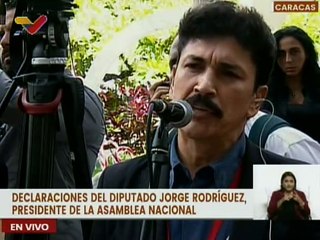 Pdte. de la AN Rodríguez: Estamos atentos a cualquier acto de violación del Acuerdo de Barbados