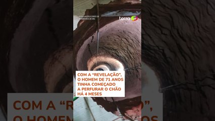 Idoso sonha com ouro, cava buraco dentro de casa, escorrega e morre em MG #shorts