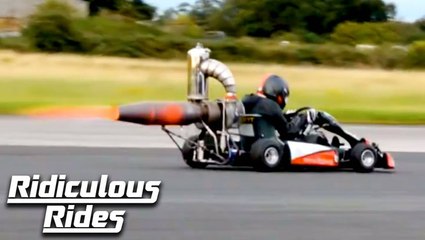I Built A 100mph Jet-Powered Go-Kart In My Shed | Ridiculous Rides