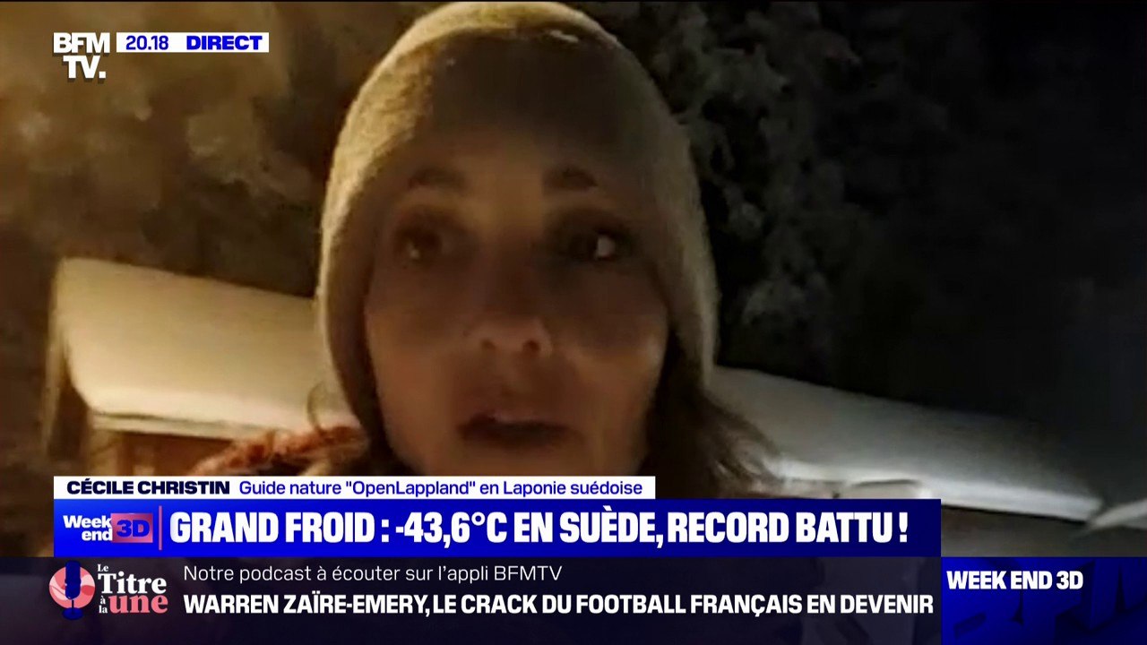 "On fait des pauses sur des points chauds pour ne pas être exposés trop longtemps au froid": Cécile Christin, guide nature en Laponie, réagit aux températures extrêmes en Suède