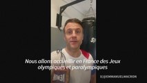 A 200 jours des Jeux, Macron appelle les Français à faire du sport 