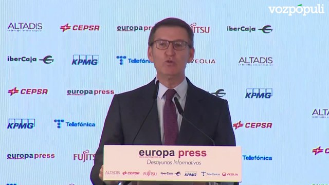 Feijóo: Vamos a estar toda la legislatura poniendo soluciones a disposición de los españoles, pero no le vamos a arreglar sus problemas internos de desgobierno