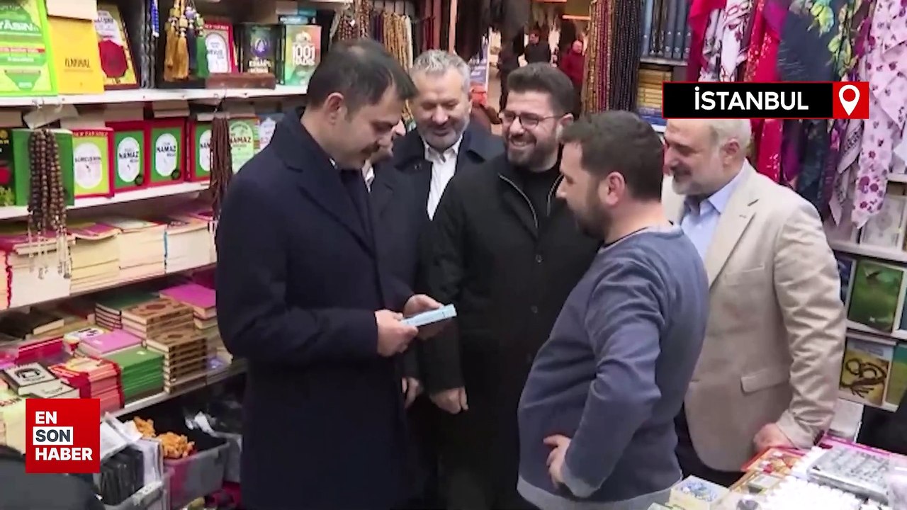 İBB Başkan adayı Kurum, Eyüp ve Fatih'te esnafı ziyaret etti