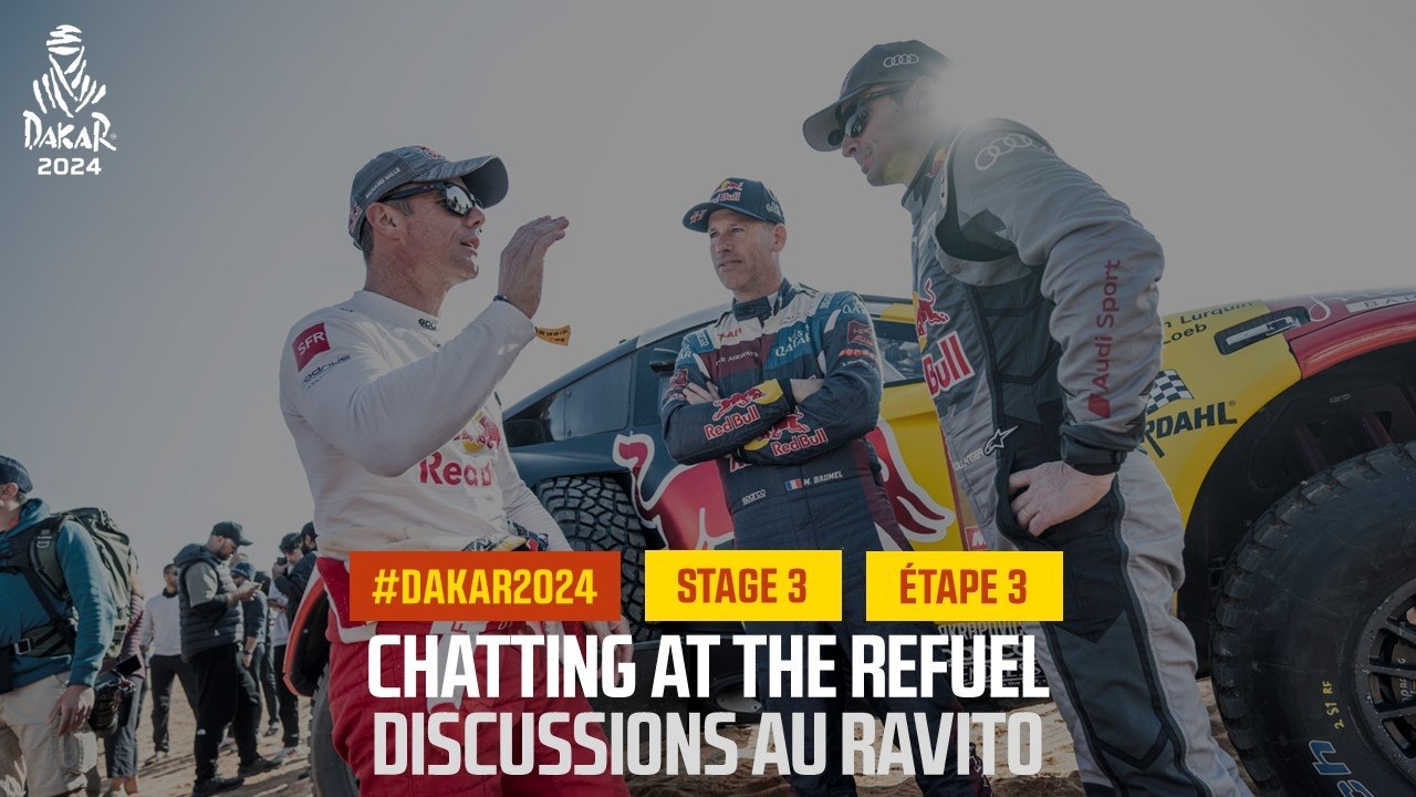 Chatting at the refuel - Stage 3 - #Dakar2024