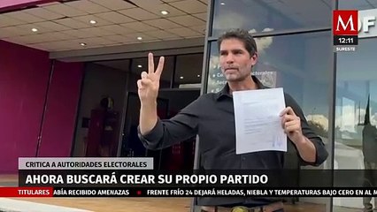 Eduardo Verástegui critica al INE; buscará crear su propio partido en 2025